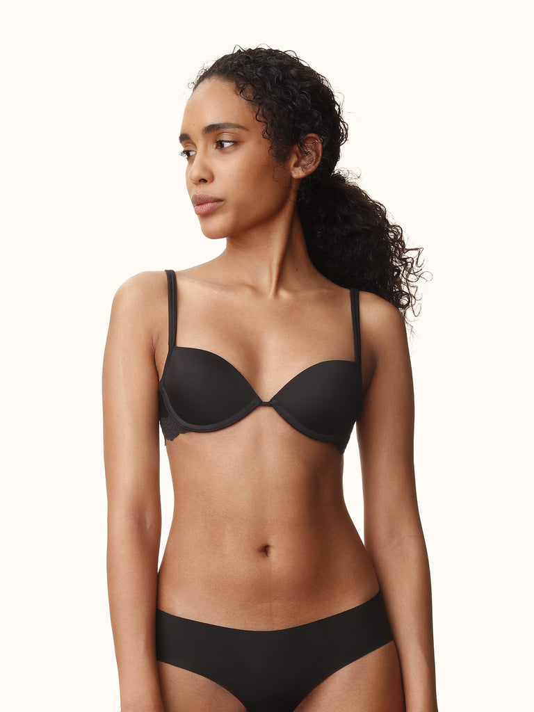 Calvin Klein Bra, Nude with Black Lace Overlay